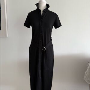 New ,Club Mónaco ,black ,button down dress, with pockets!!